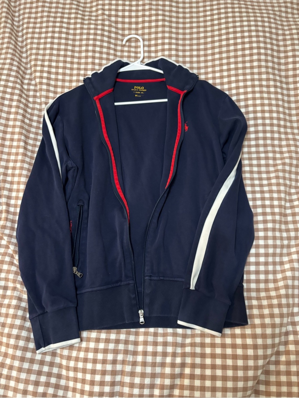 Polo by Ralph Lauren Navy Jacket with Red Trim - Picture 1 of 3